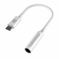 PROMATE Dynamic Stereo USB-C to 3.5mm AUX Headhone Jack Adapter. Digital to Anal