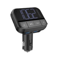 PROMATE Wireless In-Car FM Transmitter With Dual USB-A Ports.