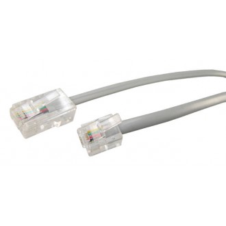2M RJ-12 to RJ-45 Cable Grey