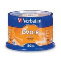 Verbatim DVD-R 4.7GB 16x 50 Pack on Spindle