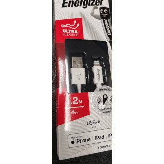 Energizer Lightning Cable White 1.2m