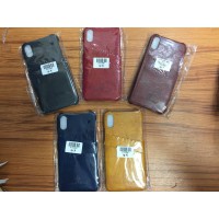 Phone Cover for iPhone XS, X (iPhone 10), Leather Back with Card Slots