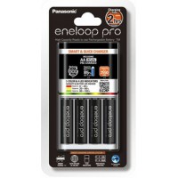 Panasonic Eneloop Quick Charger + 4 AA Eneloop Pro Batteries