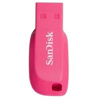 SANDISK CRUZER BLADE USB FLASH DRIVE, CZ50 16GB, USB2.0, ELECTRIC PINK, COMPACT